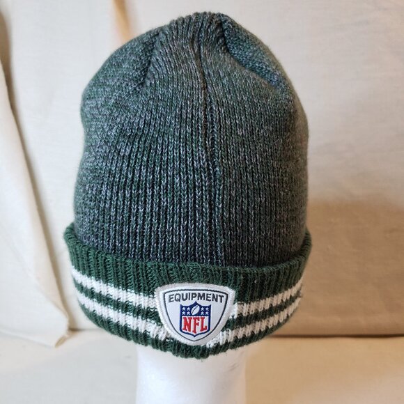 Reebok New York Jets NFL Visor Beanie Hat - Green - Picture 4 of 6